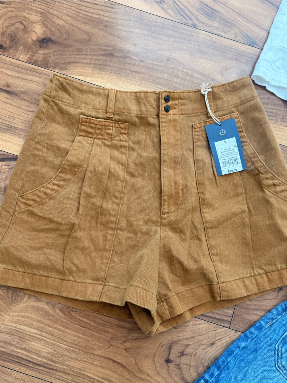 Universal Thread Women's Utility Shorts Trio - Blue, yellow, White - Picture 5 of 8
